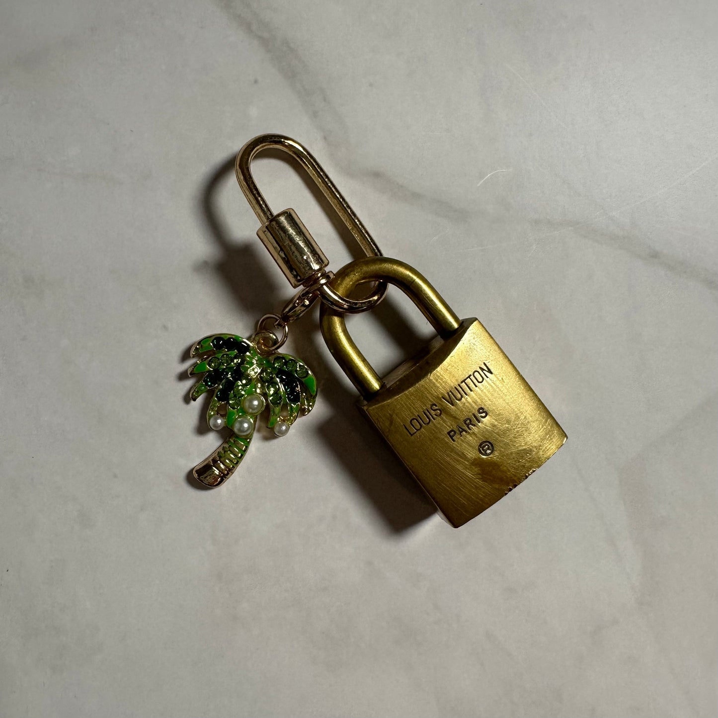 LV Palm Tree Lock Bag Charm