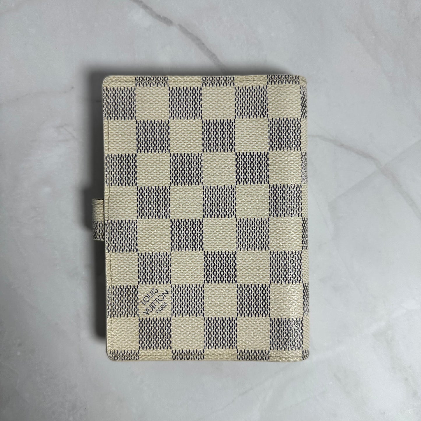 Louis Vuitton Small (PM) Damier Azur Agenda - Preloved