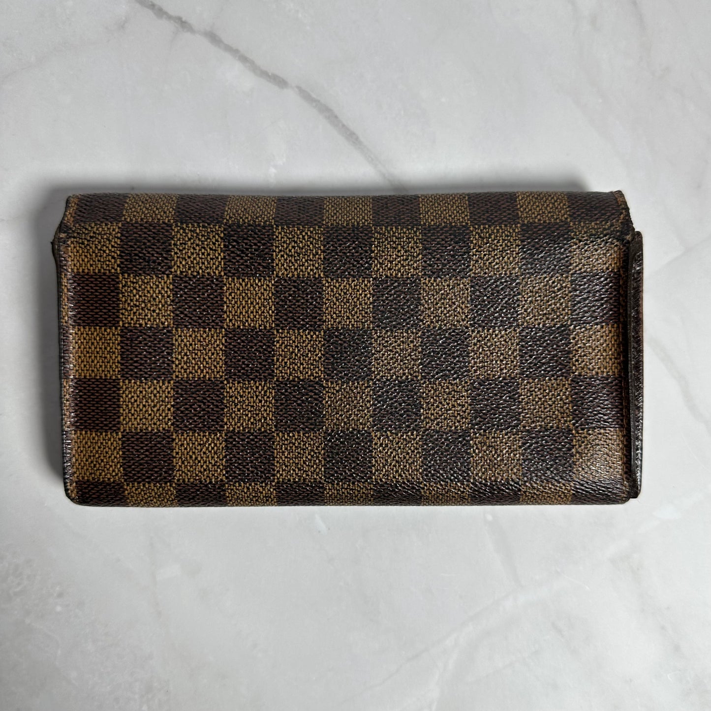 Louis Vuitton Damier Ebene Sarah Wallet - Vintage