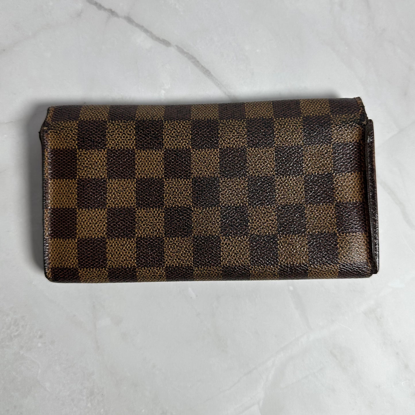Louis Vuitton Damier Ebene Sarah Wallet - Vintage