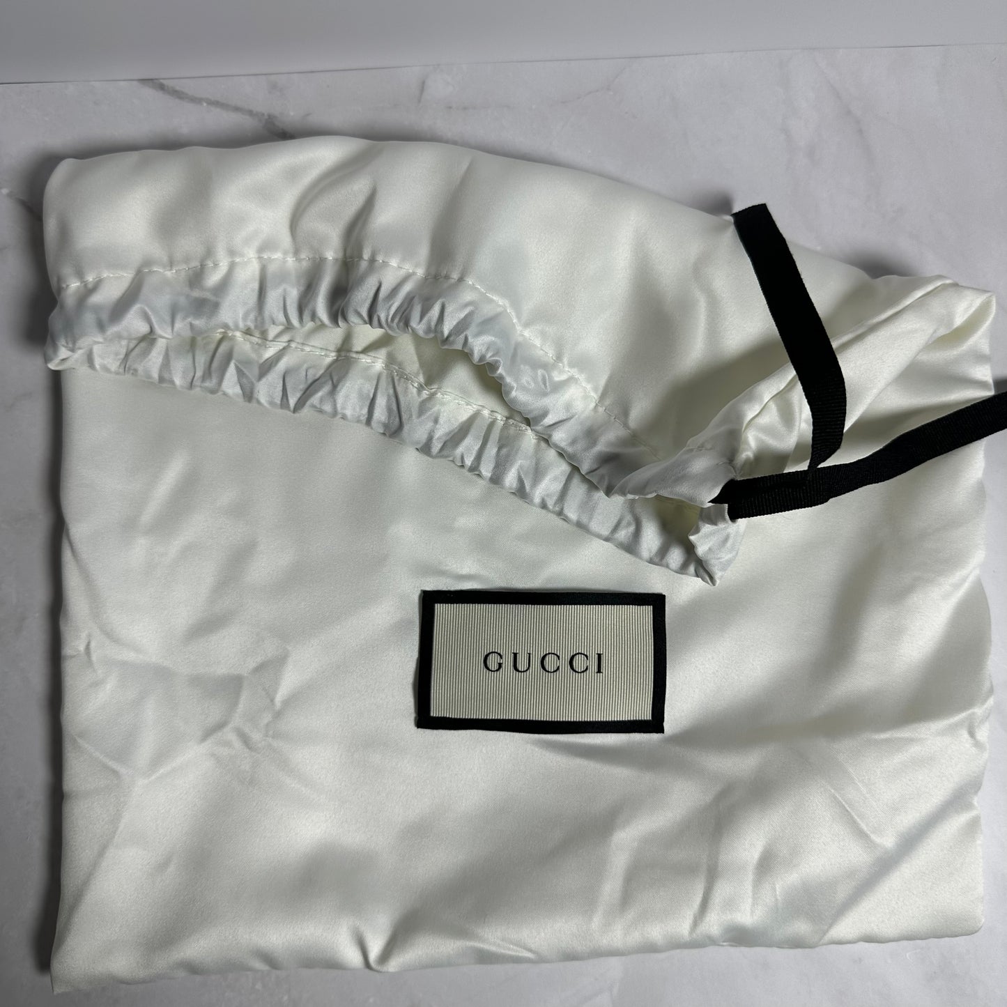 Gucci Sylvie White Leather Bag Strap (NEW)