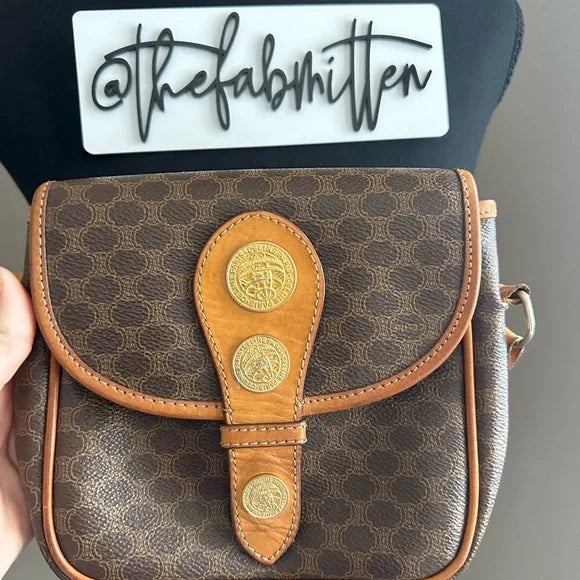 Celine Macadam Medal Crossbody Bag - Vintage