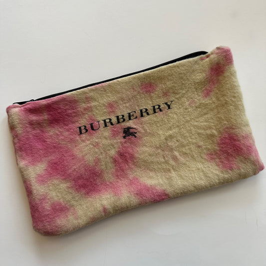 Burberry Custom Sewn & Tie-Dyed Pouch