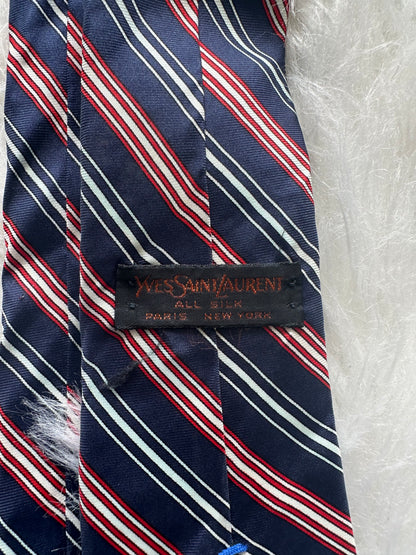 Vintage YSL Striped Tie