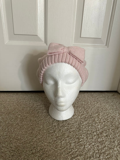 Kate Spade Light Pink Knit Bow Beret