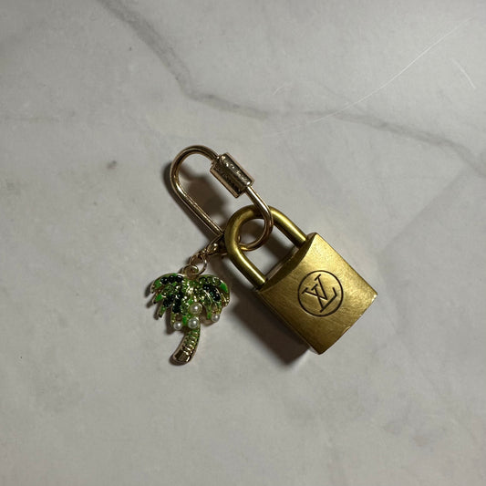 LV Palm Tree Lock Bag Charm