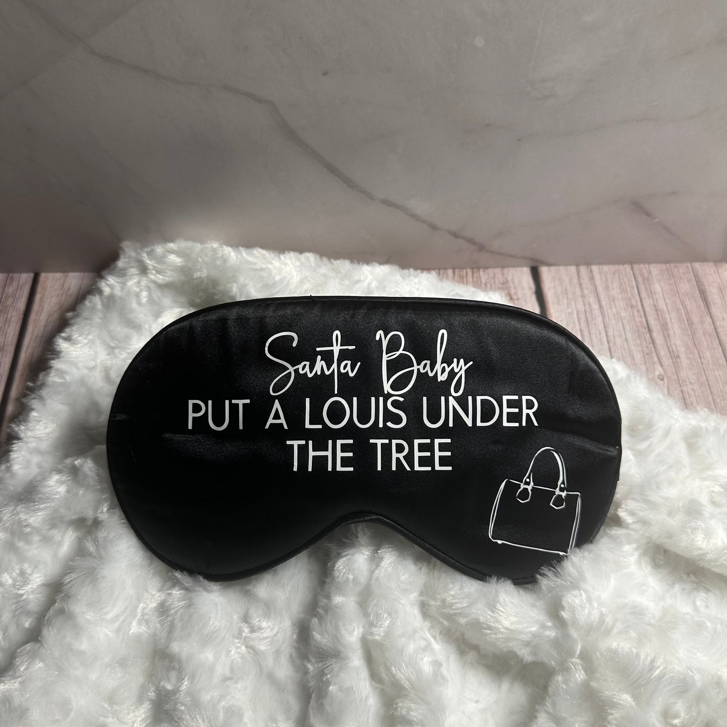 "Santa Baby" Luxury Satin Sleep Mask