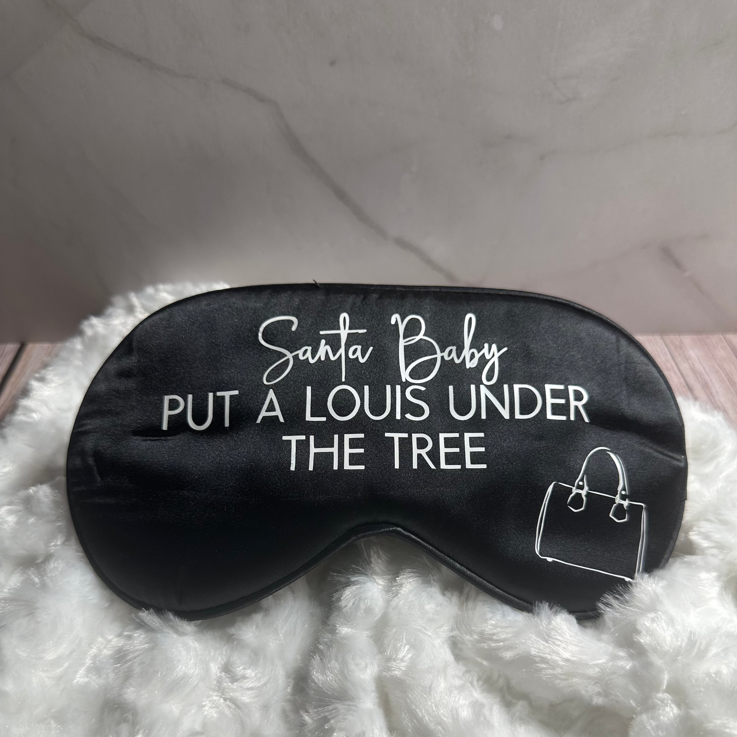 "Santa Baby" Luxury Satin Sleep Mask