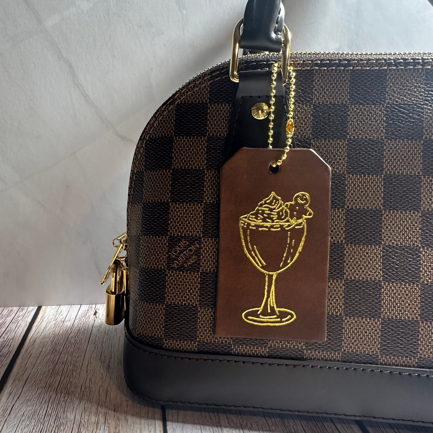 Gingerbread Drink Bag Tag