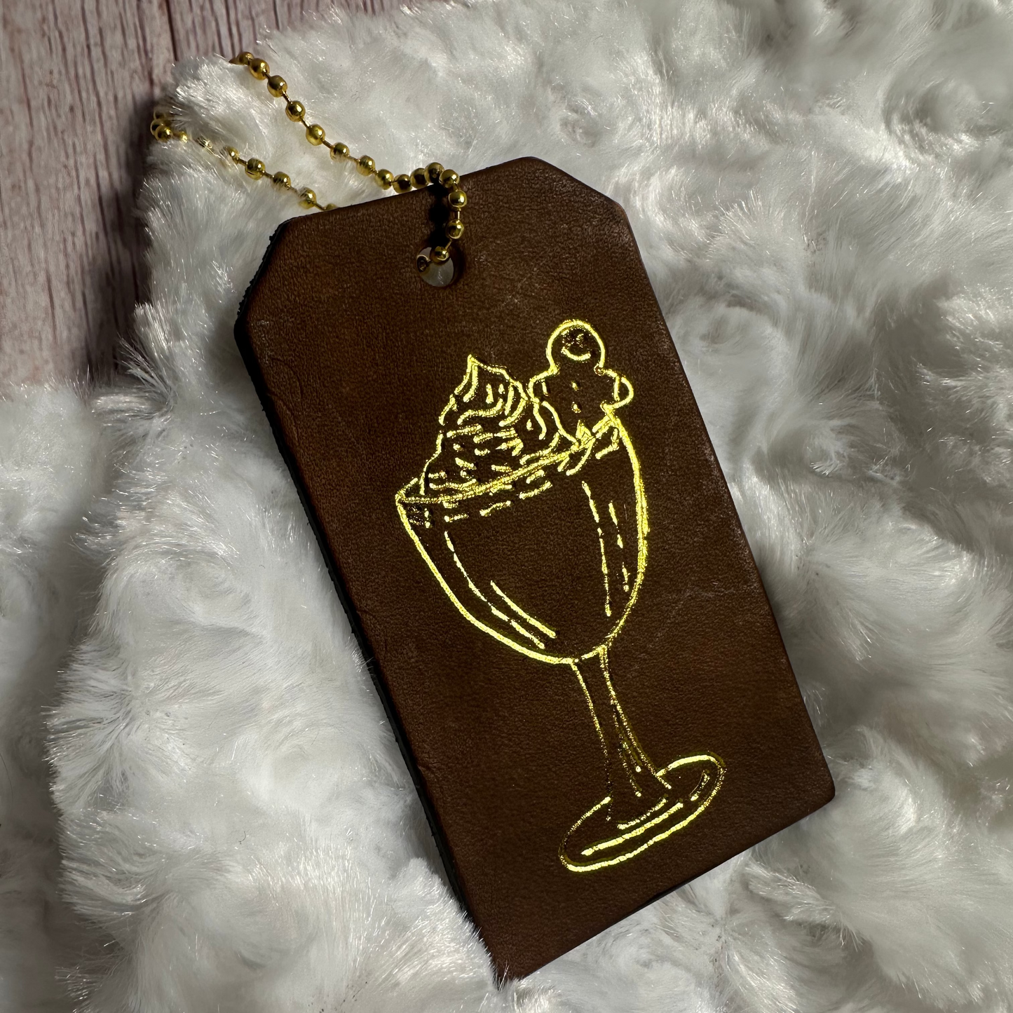 Gingerbread Drink Bag Tag