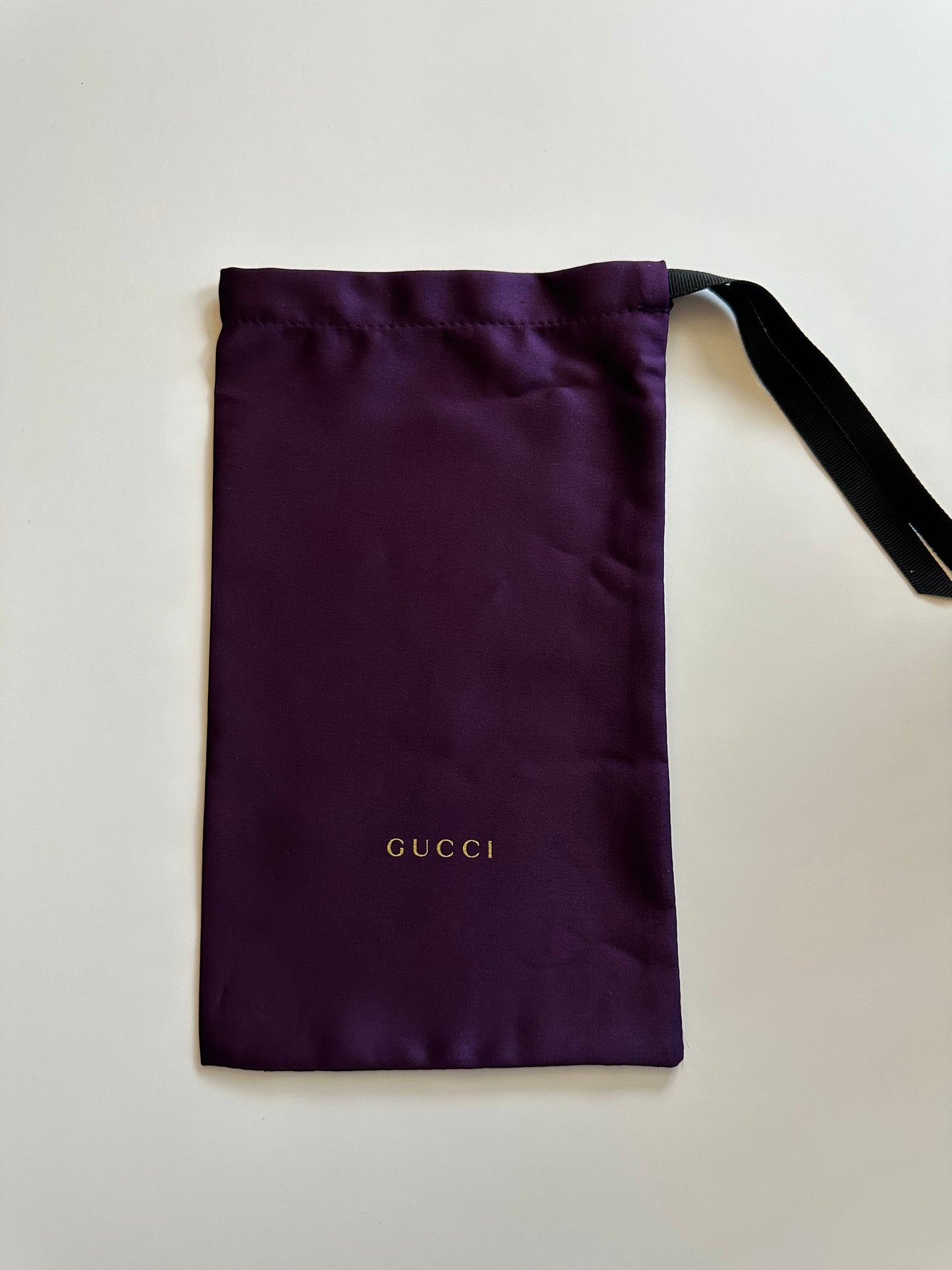 Gucci Preloved Purple Sunglass Case with Satin Pouch