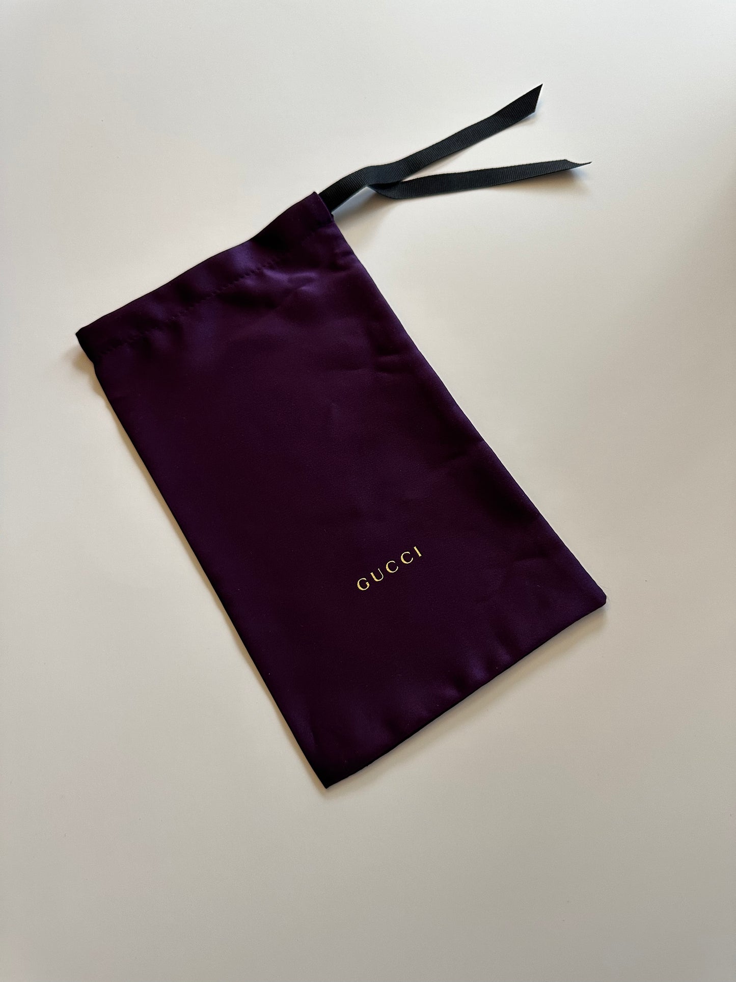 Gucci Preloved Purple Sunglass Case with Satin Pouch