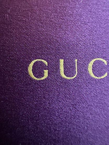 Gucci Preloved Purple Sunglass Case with Satin Pouch