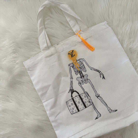 Skeleton Tote (CUSTOM DRAWING)